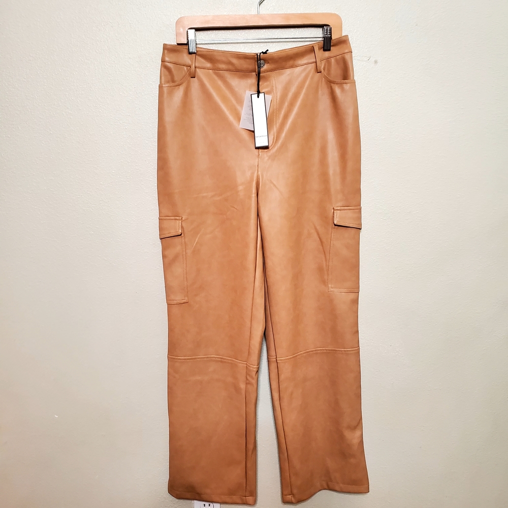 Bagatelle Tan Straight Leg Cargo Pants